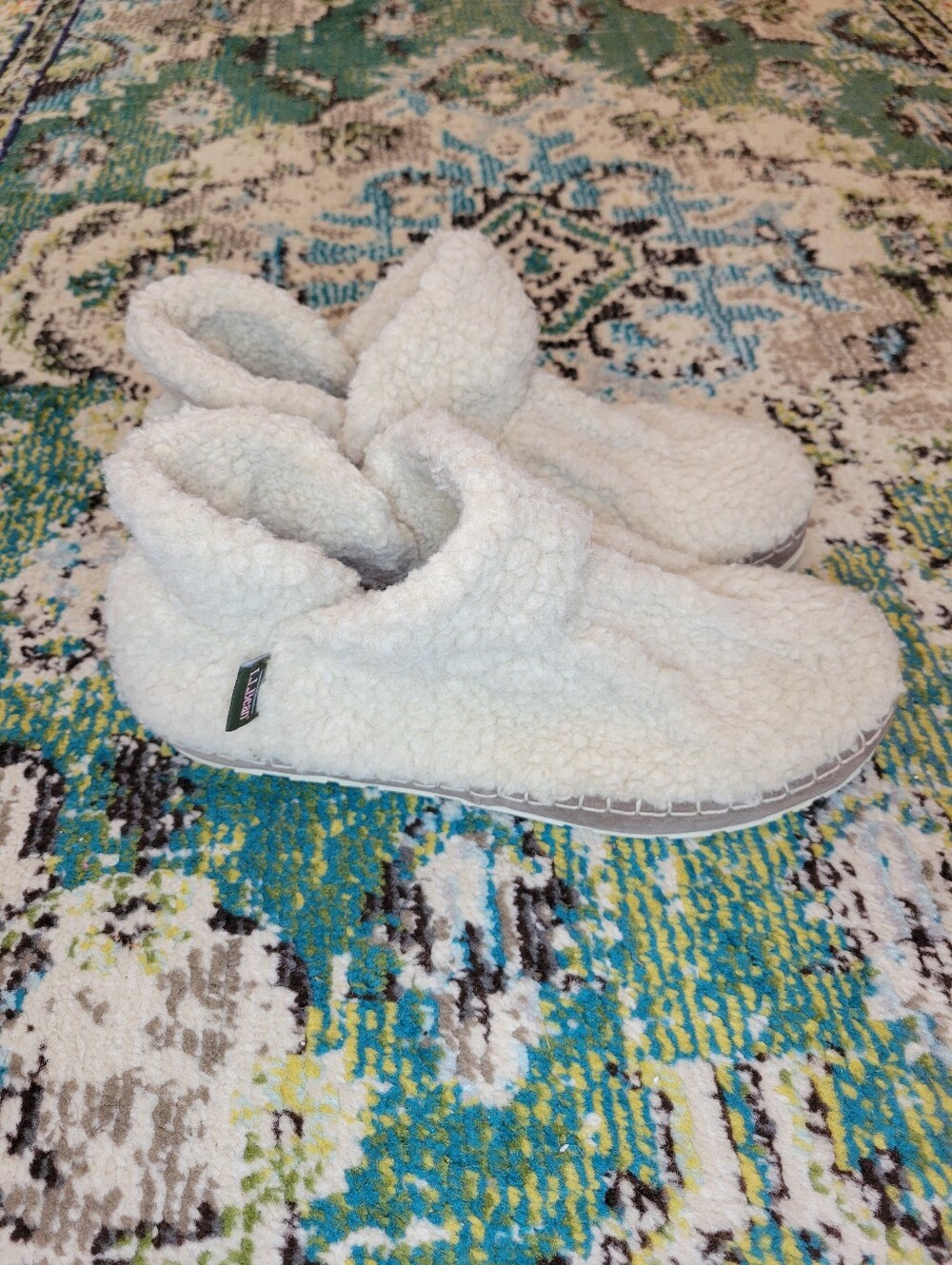 L.L.Bean Women's Cozy Pile Fleece Slipper Booties, Size Womens 11